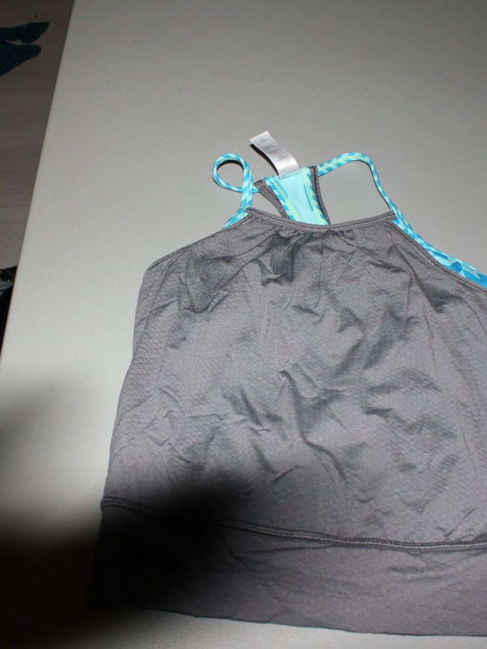 Grey & Blue vivva Tank Top Size 6